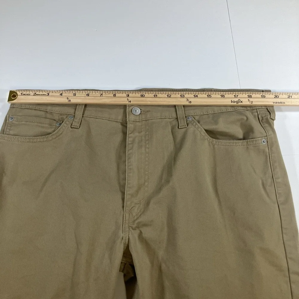 Levis 511 Pants Mens‎ 38x32 (39.5x27.5 Actual) Slim Fit Khaki Tech Stretch